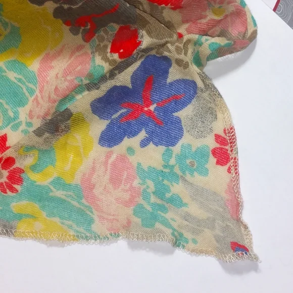 Crown Women's Cotton Blend Floral Scarf Headwrap Shawl Wrap Multicolor - Picture 5 of 7